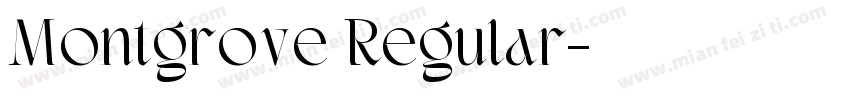 Montgrove Regular字体转换